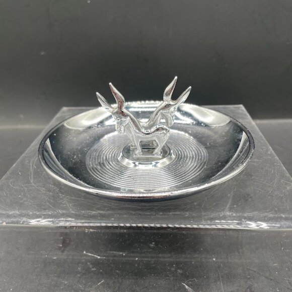 1950s Hamilton Products Donkeys Burros Pincherette Ashtray Chrome Plated - Picture 1 of 9